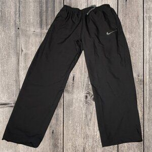 Nike Form Dri-FIT Black Track Tapered Pants Athletic Wide Leg Mens Large